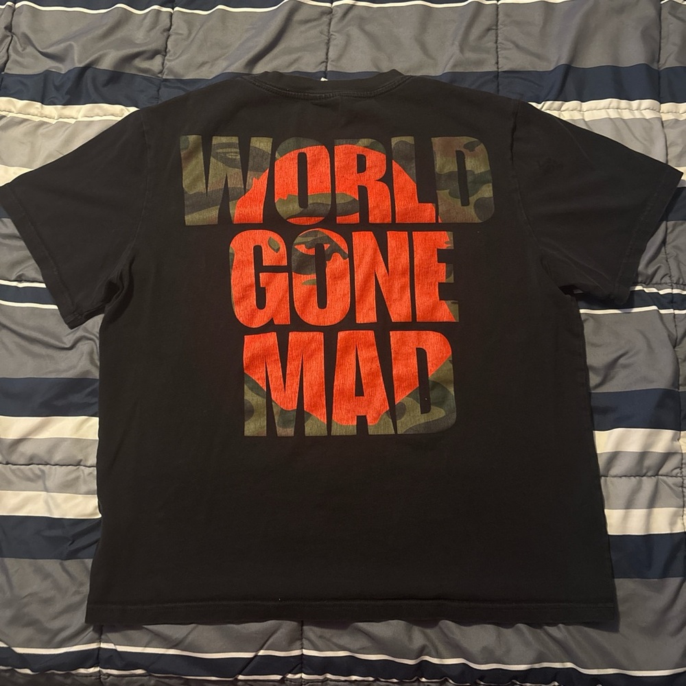 Bape Black and Red Short Sleeve Tee